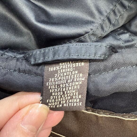 Coach Winter Coat Women's Black S 90% Down Fur Lined Hood Quiet Luxury EUC - Picture 9 of 11